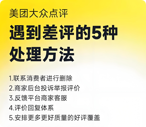 一個差評讓美團點評店鋪一月業(yè)績暴跌50%！
